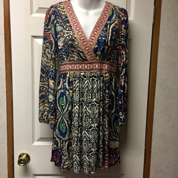 NEW Flying Tomato multi-pattern‎ dress medium - Picture 1 of 5